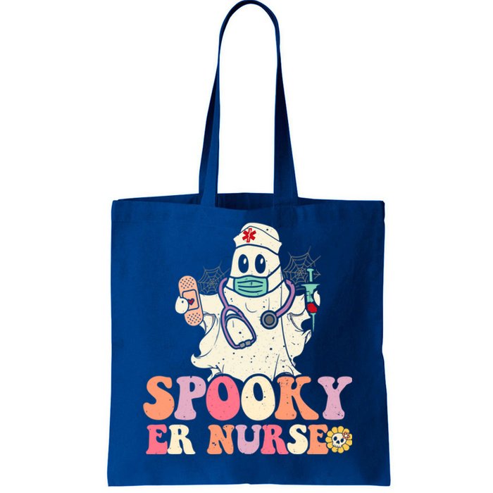 Spooky Emergency Room Nurse Funny Halloween Costume Er Nurse Gift Tote Bag