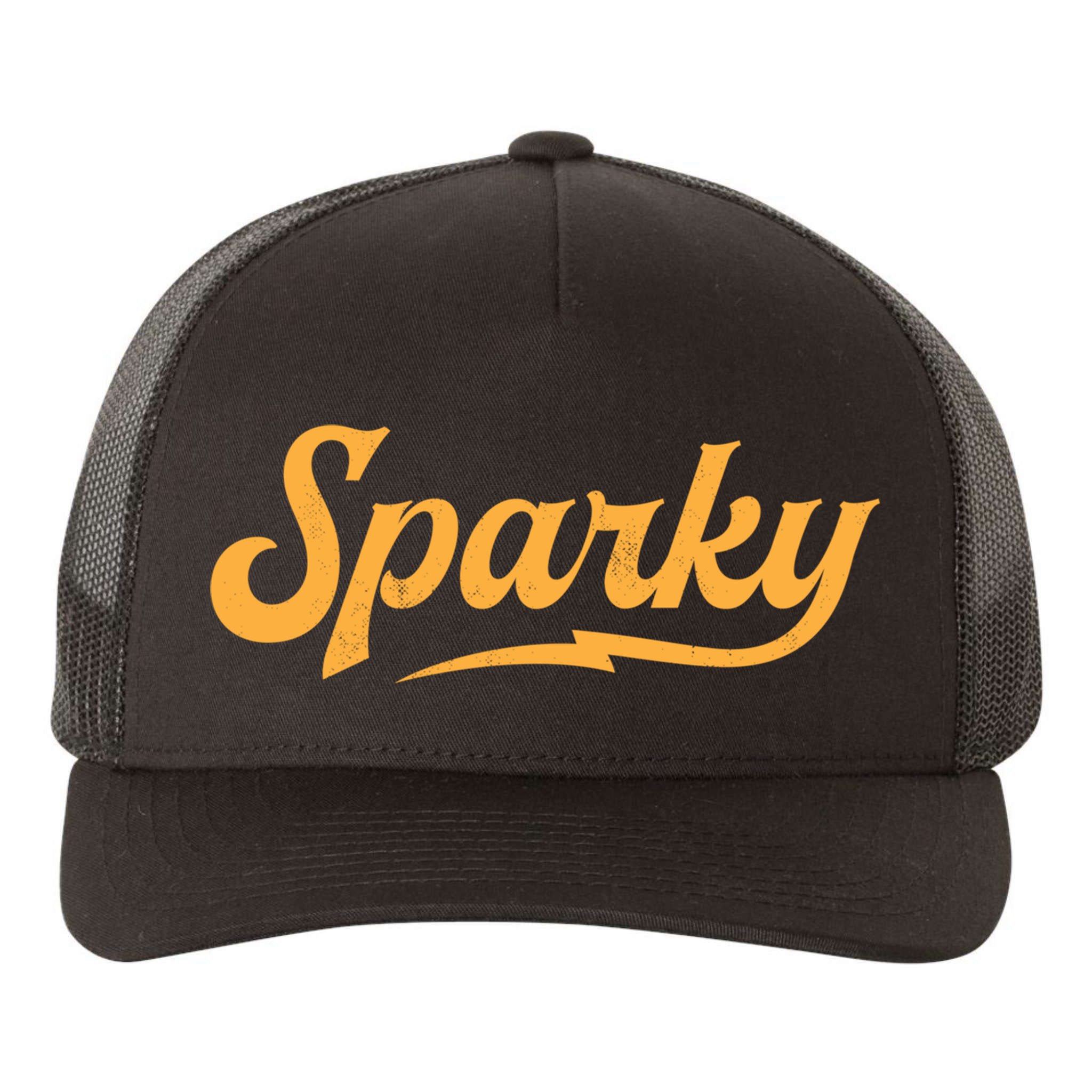 Sparky Electrician Retro Vintage Novelty Gift Yupoong Adult 5-Panel Trucker Hat
