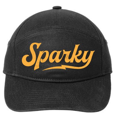 Sparky Electrician Retro Vintage Novelty Gift 7-Panel Snapback Hat