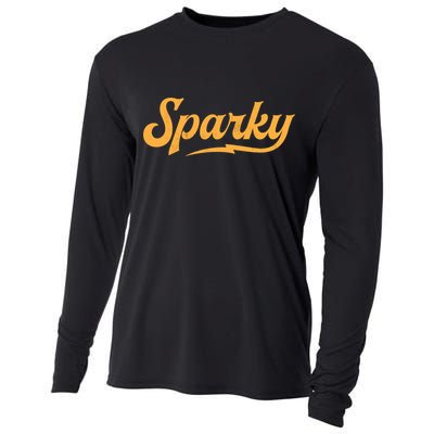 Sparky Electrician Retro Vintage Novelty Gift Cooling Performance Long Sleeve Crew