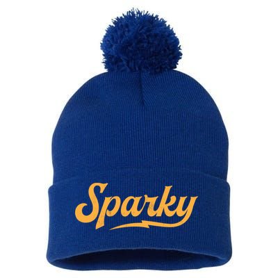 Sparky Electrician Retro Vintage Novelty Gift Pom Pom 12in Knit Beanie
