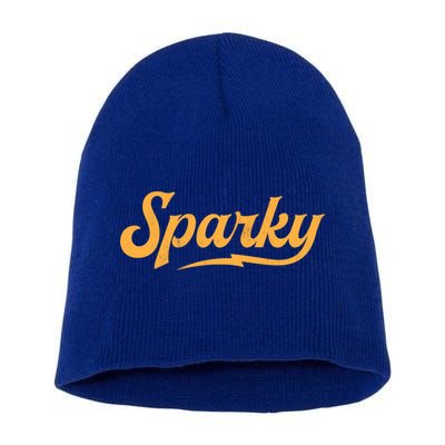 Sparky Electrician Retro Vintage Novelty Gift Short Acrylic Beanie