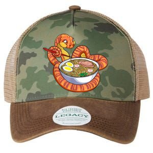 Snake Eating Ramen Kawaii Snake Japanese Noodle Legacy Tie Dye Trucker Hat