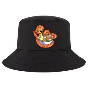 Snake Eating Ramen Kawaii Snake Japanese Noodle Cool Comfort Performance Bucket Hat