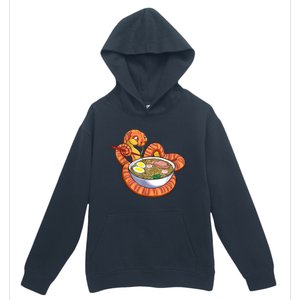 Snake Eating Ramen Kawaii Snake Japanese Noodle Urban Pullover Hoodie