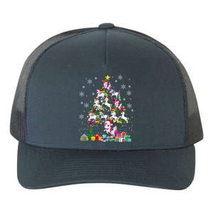 Santa Elf Reindeer Unicorn Xmas Tree Light Unicorn Gift Yupoong Adult 5-Panel Trucker Hat