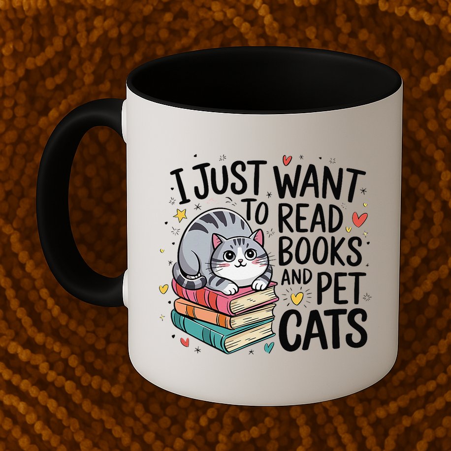 School Education Reading Teacher Knowledge Power Cat Book Mug