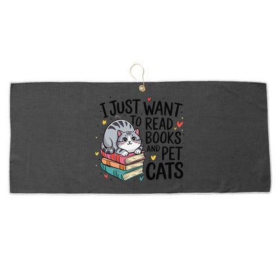 School Education Reading Teacher Knowledge Power Cat Book Large Microfiber Waffle Golf Towel