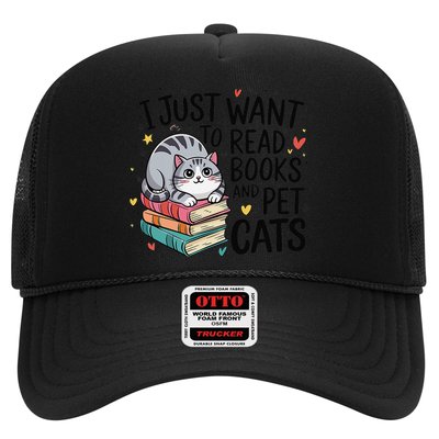School Education Reading Teacher Knowledge Power Cat Book Trucker Hat