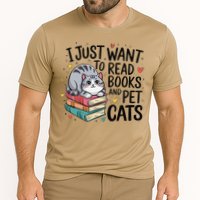 School Education Reading Teacher Knowledge Power Cat Book Cooling Performance Crew T-Shirt