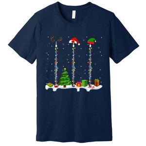 Santa Elf Reindeer Flute Christmas Light Musical Instrument Premium T-Shirt