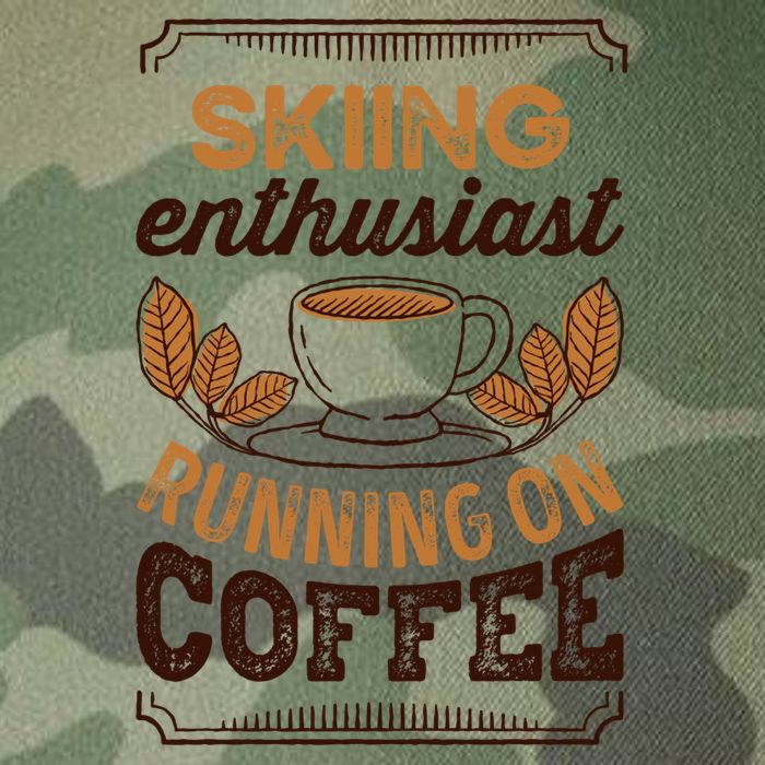 Skiing Enthusiast Running On Coffee Caffeine Lover Cool Gift Legacy Tie Dye Trucker Hat