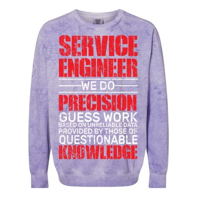 Service Engineer Colorblast Crewneck Sweatshirt