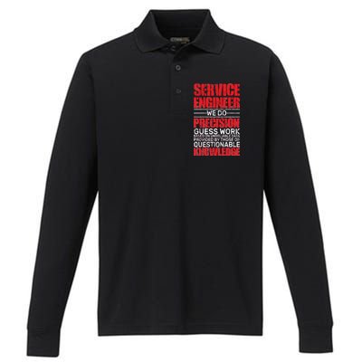 Service Engineer Performance Long Sleeve Polo