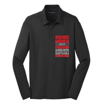 Service Engineer Silk Touch Performance Long Sleeve Polo