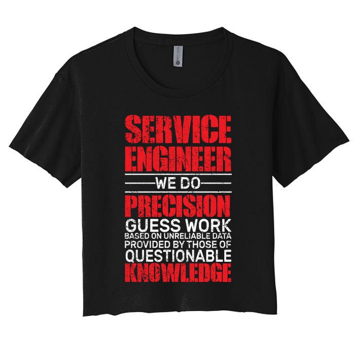 Service Engineer Women's Crop Top Tee