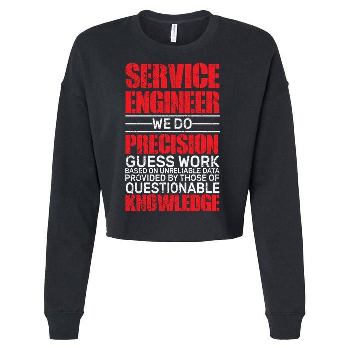 Service Engineer Cropped Pullover Crew