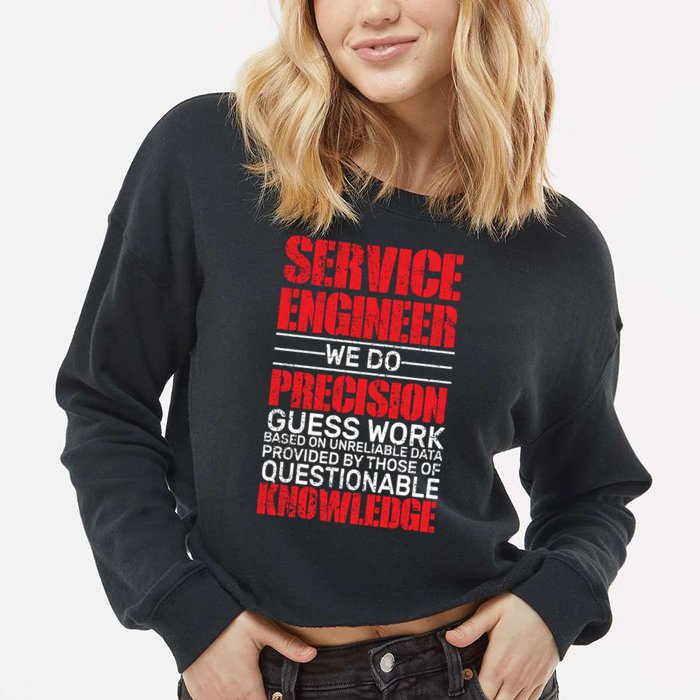 Service Engineer Cropped Pullover Crew