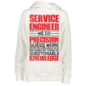 Service Engineer Womens Funnel Neck Pullover Hood