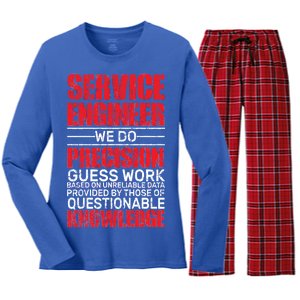 Service Engineer Women's Long Sleeve Flannel Pajama Set 