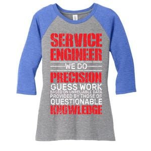 Service Engineer Women's Tri-Blend 3/4-Sleeve Raglan Shirt