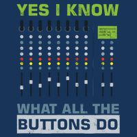 Sound Engineer Sound Guy Yes I Know What All Buttons Do 16 in Basic Backpack
