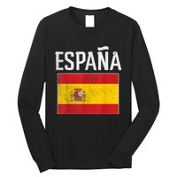 Spain Espana Spanish Flag Pride Sports Fan Soccer Gift Long Sleeve Shirt