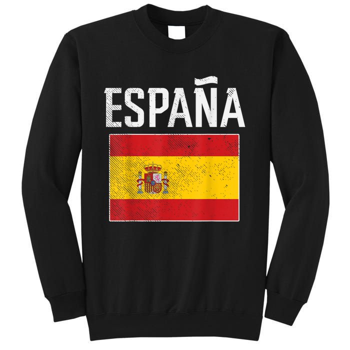 Spain Espana Spanish Flag Pride Sports Fan Soccer Gift Tall Sweatshirt