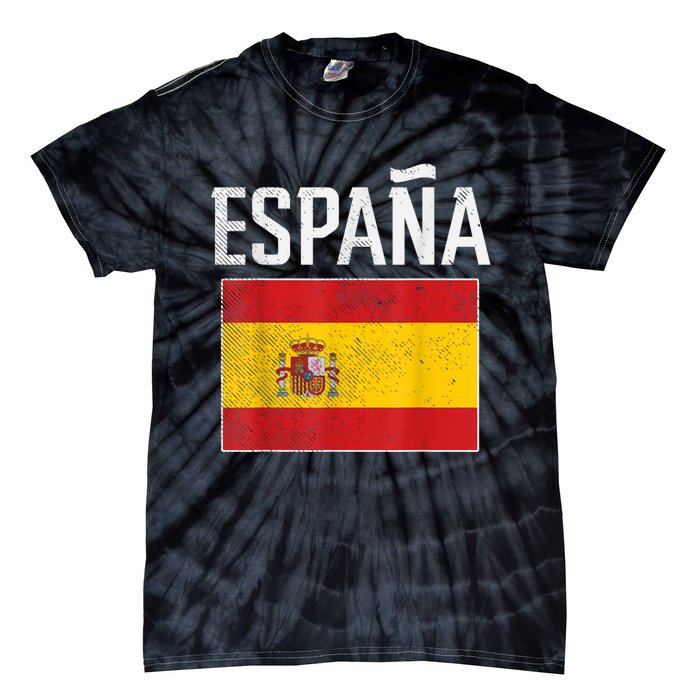 Spain Espana Spanish Flag Pride Sports Fan Soccer Gift Tie-Dye T-Shirt