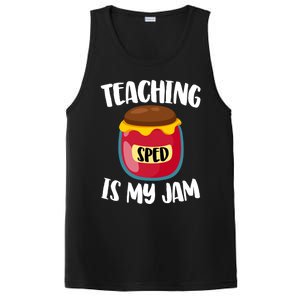 Special Education Sped Teacher Cool Gift Teaching Is My Jam Gift PosiCharge Competitor Tank