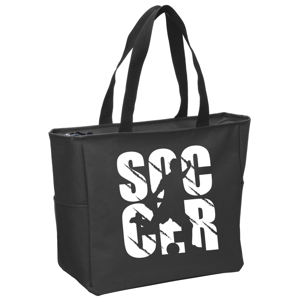 Soccer Enthusiast Zip Tote Bag