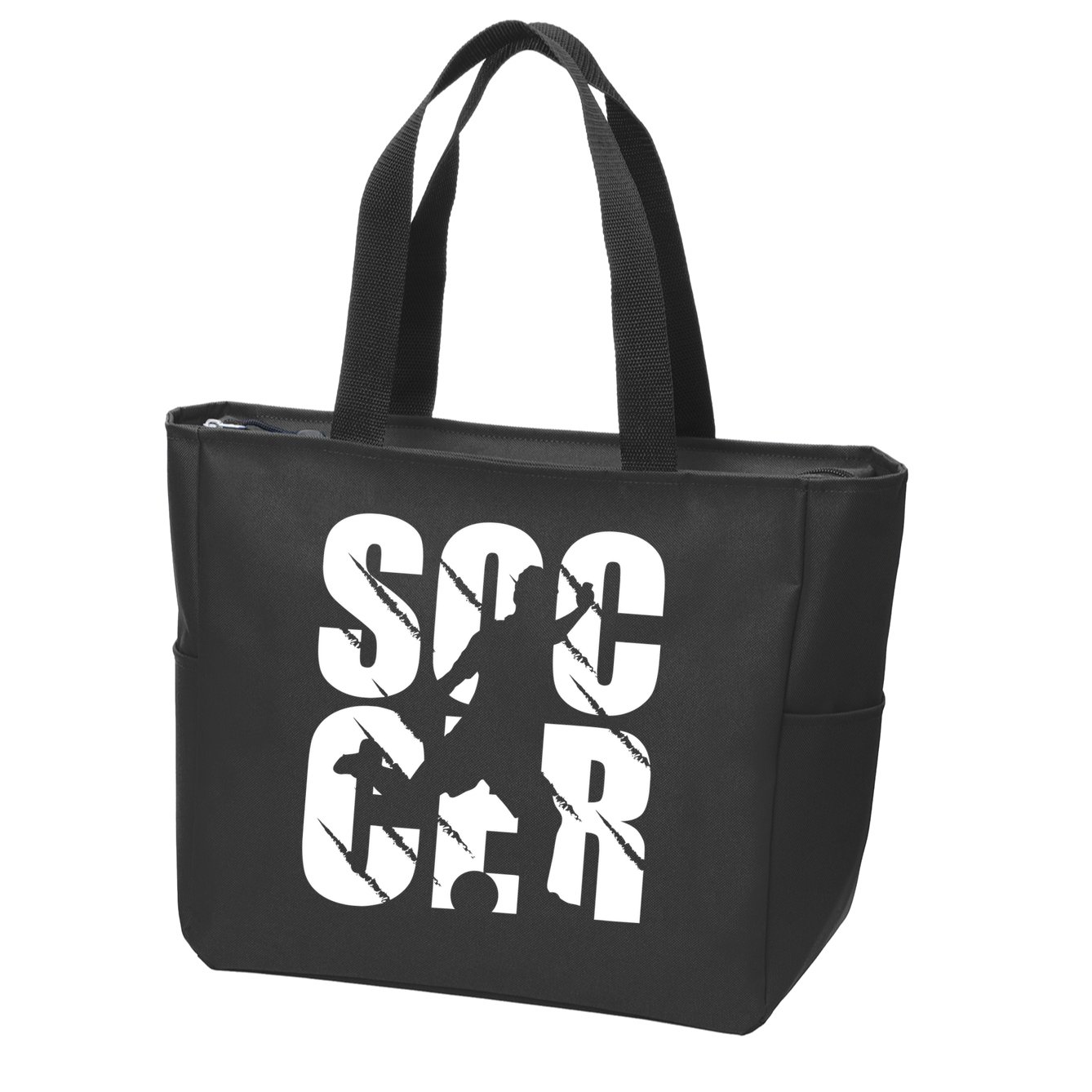 Soccer Enthusiast Zip Tote Bag