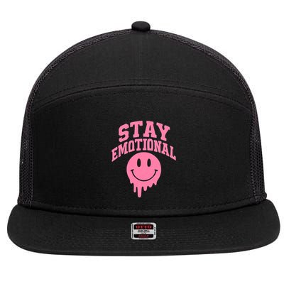 Stay Emotional 7 Panel Mesh Trucker Snapback Hat