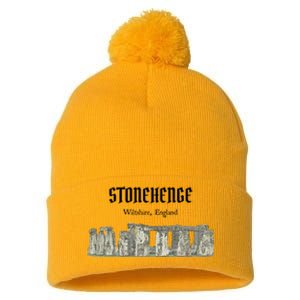 Stonehenge England Souvenir Pom Pom 12in Knit Beanie