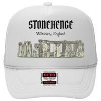 Stonehenge England Souvenir High Crown Mesh Back Trucker Hat