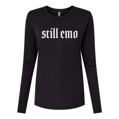 Still Emo Womens Cotton Relaxed Long Sleeve T-Shirt