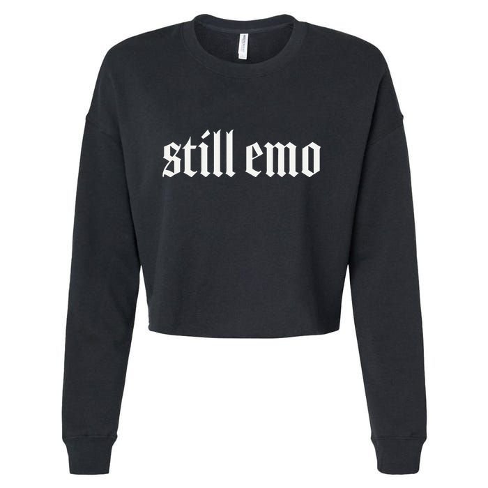 Still Emo Cropped Pullover Crew