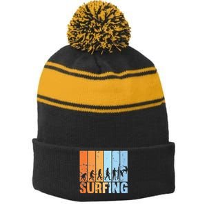 Surfing evolution surfing and surf accessoires Stripe Pom Pom Beanie