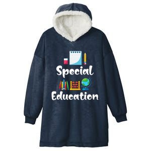 Sped Ed Special Education Sped Special Education Teacher Funny Gift Hooded Wearable Blanket