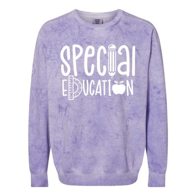 Special Education Sped Awareness Teacher Cute Cute Gift Colorblast Crewneck Sweatshirt