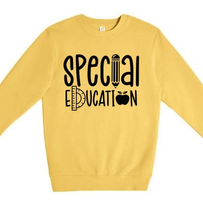 Special Education Sped Awareness Teacher Cute Cute Gift Premium Crewneck Sweatshirt