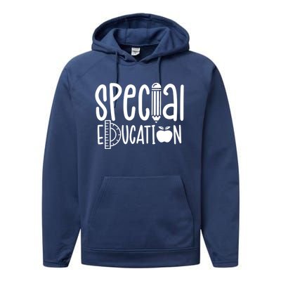 Special Education Sped Awareness Teacher Cute Cute Gift Performance Fleece Hoodie