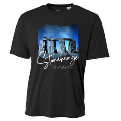 Stonehenge England Souvenir Stonehenge At Night Cooling Performance Crew T-Shirt