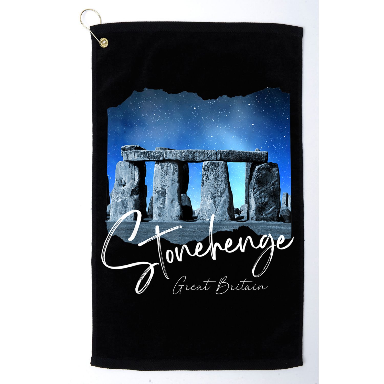 Stonehenge England Souvenir Stonehenge At Night Golf Towel