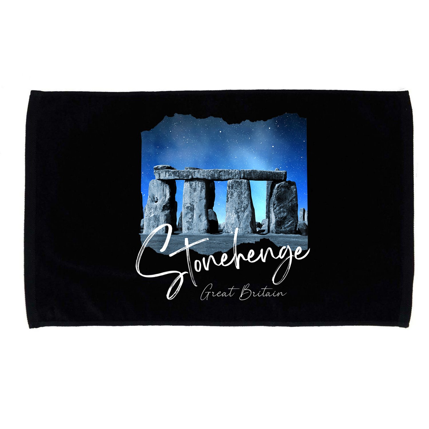 Stonehenge England Souvenir Stonehenge At Night Microfiber Hand Towel