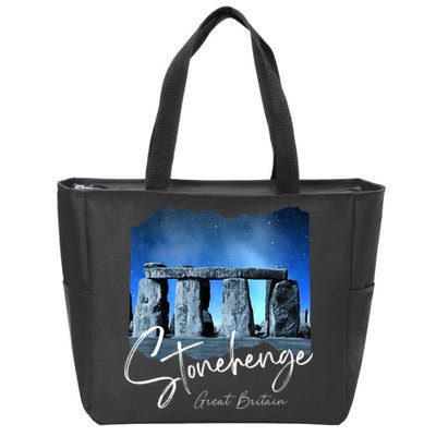 Stonehenge England Souvenir Stonehenge At Night Zip Tote Bag