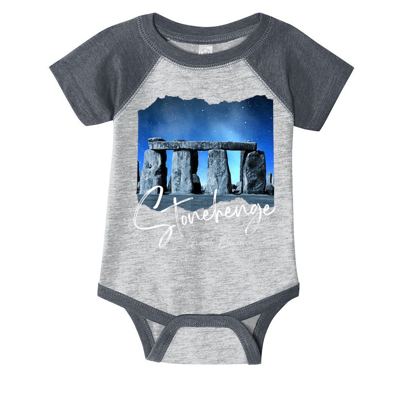 Stonehenge England Souvenir Stonehenge At Night Infant Baby Jersey Bodysuit