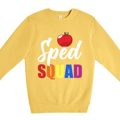 Sped Ed Sped Squad Special Education Teacher Gift Premium Crewneck Sweatshirt