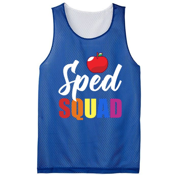 Sped Ed Sped Squad Special Education Teacher Gift Mesh Reversible Basketball Jersey Tank