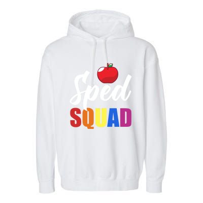 Sped Ed Sped Squad Special Education Teacher Gift Garment-Dyed Fleece Hoodie